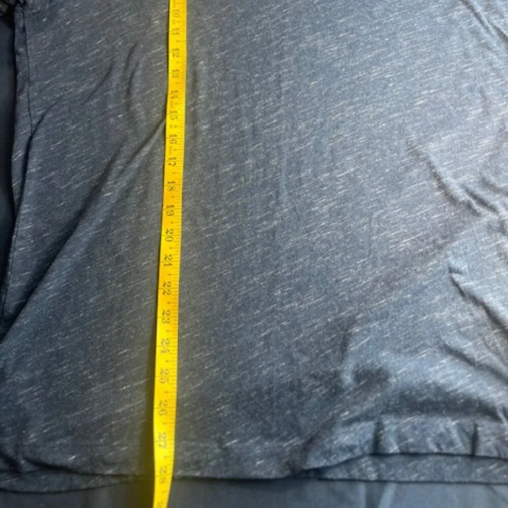 BANANA REPUBLIC men's polo‎ shirt textured, heathered fabric blue/gray size XL